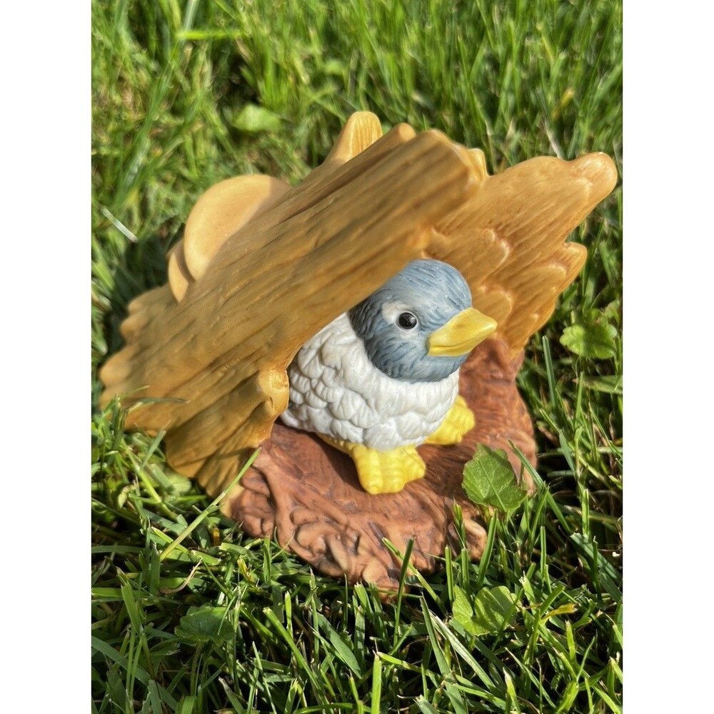 Vintage 1984 Franklin Porcelain Woodland Surprises Bluebird Jacqueline B Smith